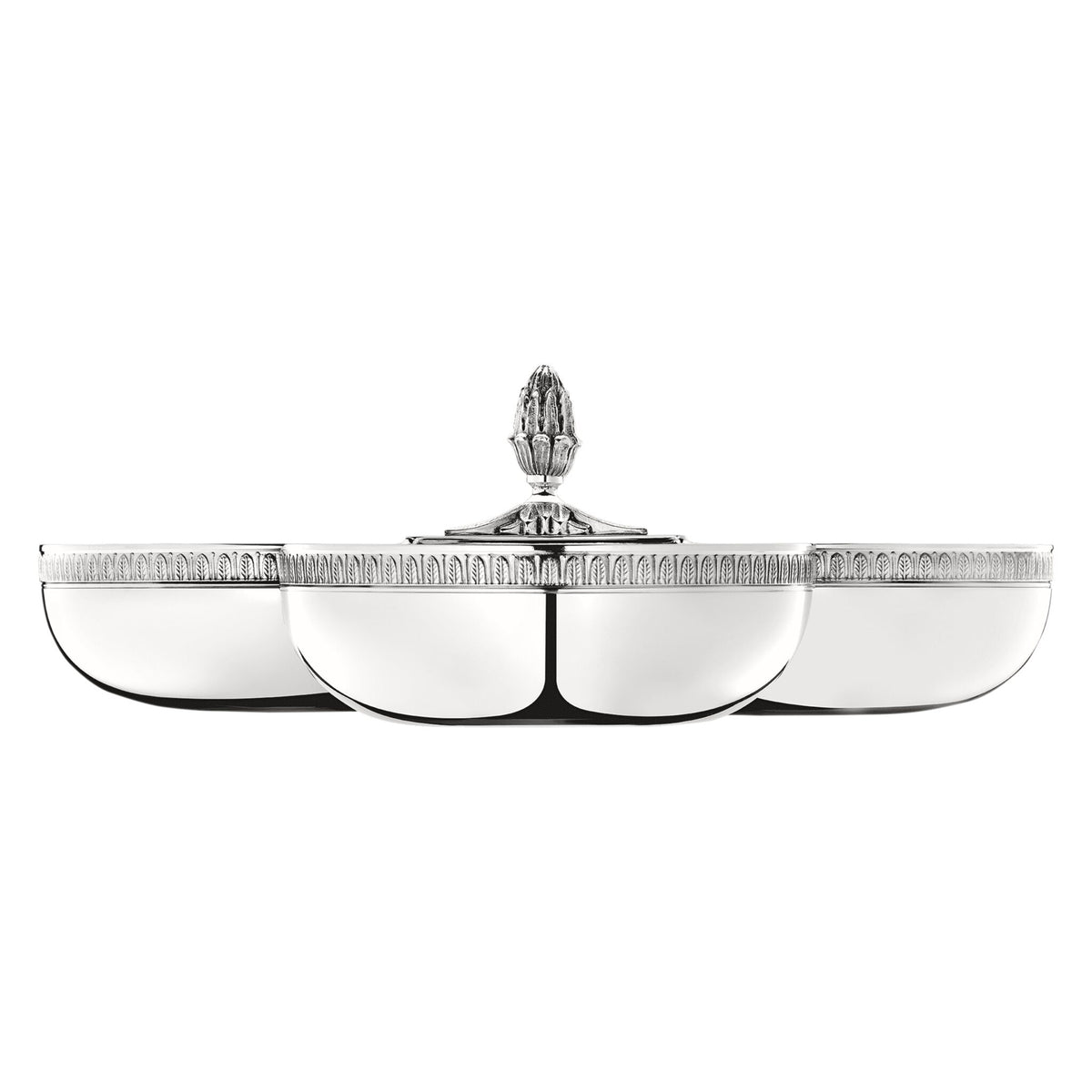 Christofle Malmaison Silver-Plated 3-Bowl Server, view 2