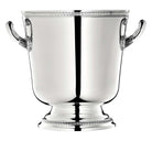 christofle malmaison silver-plated ice bucket with pedestal and handles on two sides