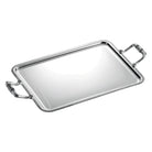 Christofle Silver-Plated Rectangular Serving Tray with Handles - 19 X 15" in silver-plate on a white background