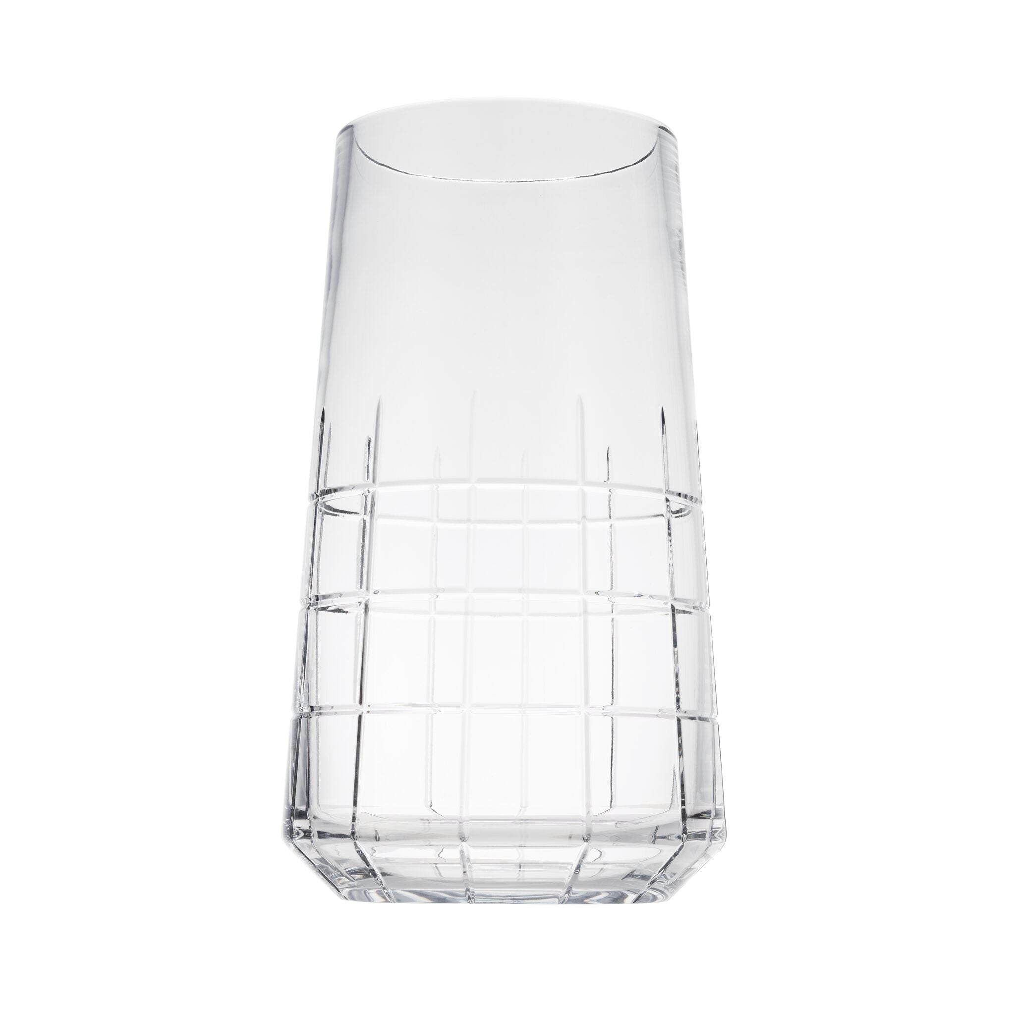 Christofle Medium Crystal Vase in crystal on a white background