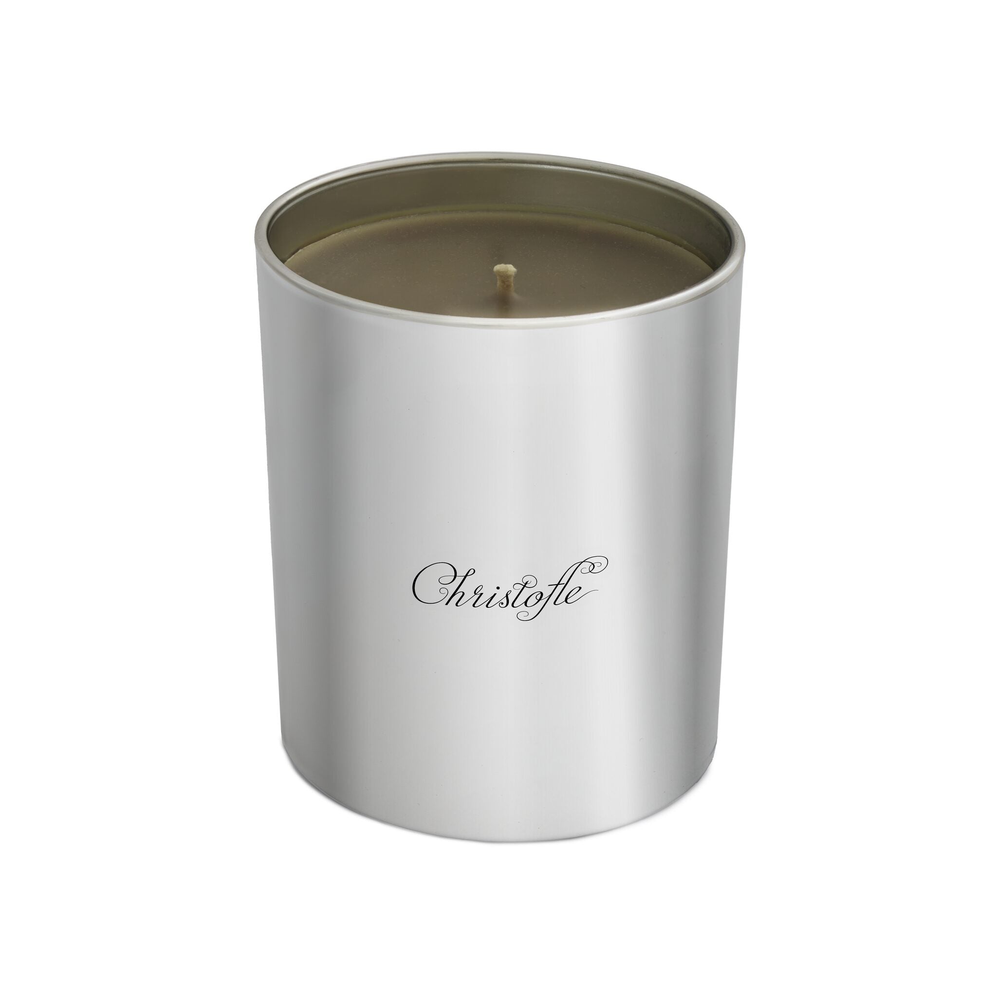 Christofle Miel D’Argent Candle on a white background