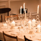 Christofle Modern Table Flatware & Tableware Set in porcelain on a white background