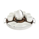 Christofle MOOD Coffee Set in silver-plate on a white background