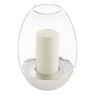 Christofle Mood Nomade Large Stainless Steel & Crystal Hurricane, view 2