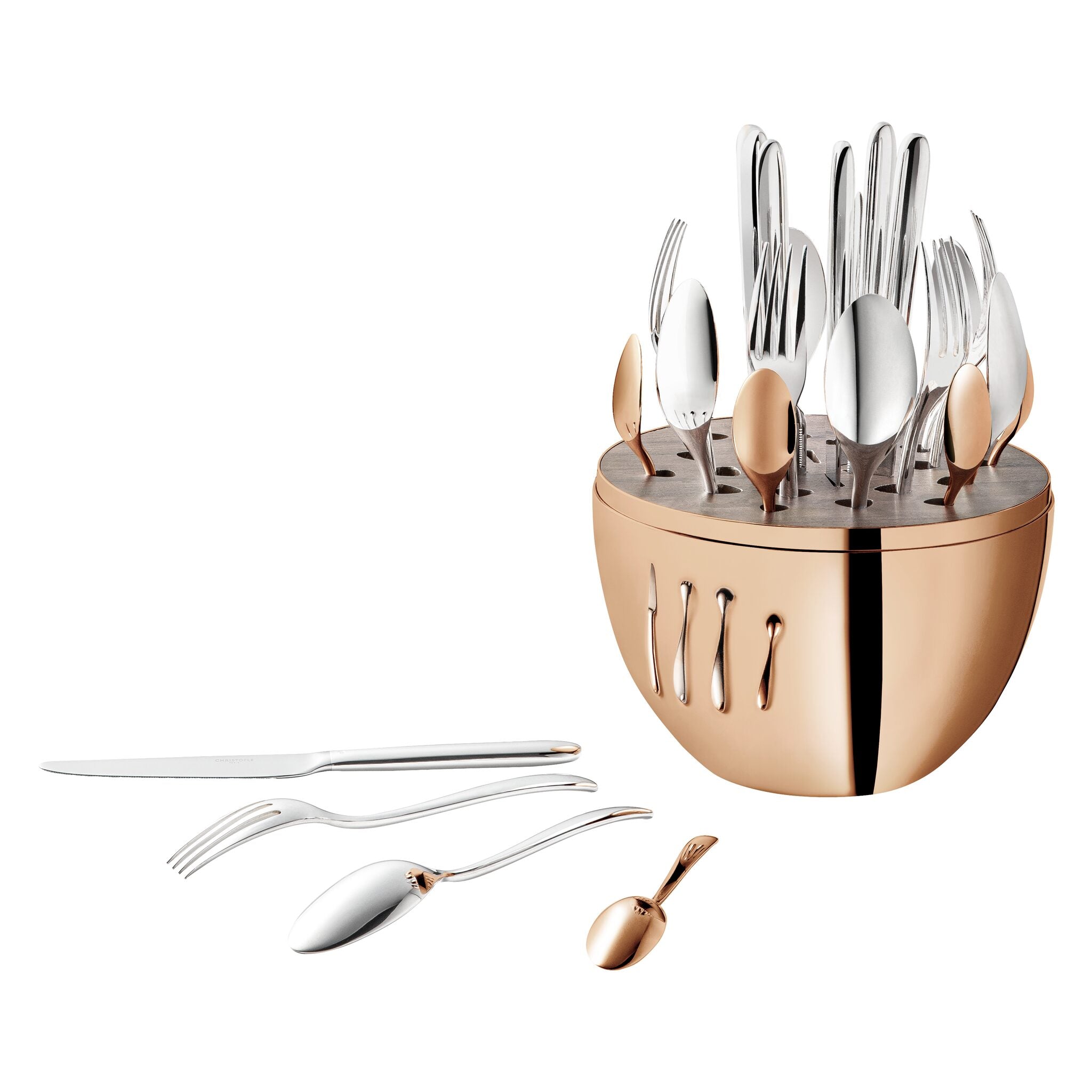 Christofle Mood Rose Gold 24-Piece Flatware Set — additional view