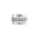 Christofle Babylone Silver Plated Napkin Ring in sterling silver on a white background