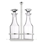 Christofle Albi Silver-Plated Oil and Vinegar Cruet Set in silver-plate on a white background