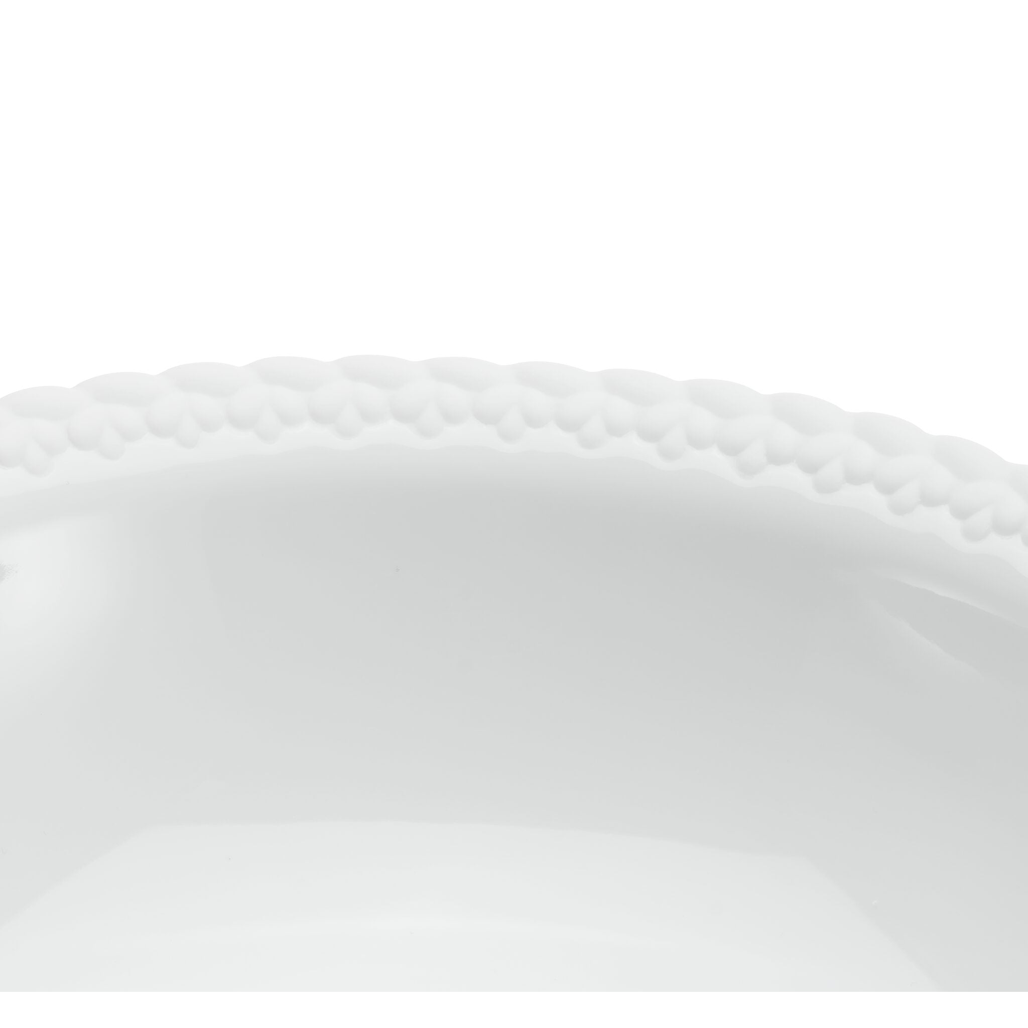 Christofle Babylone Porcelain Open Vegetable Dish in porcelain on a white background