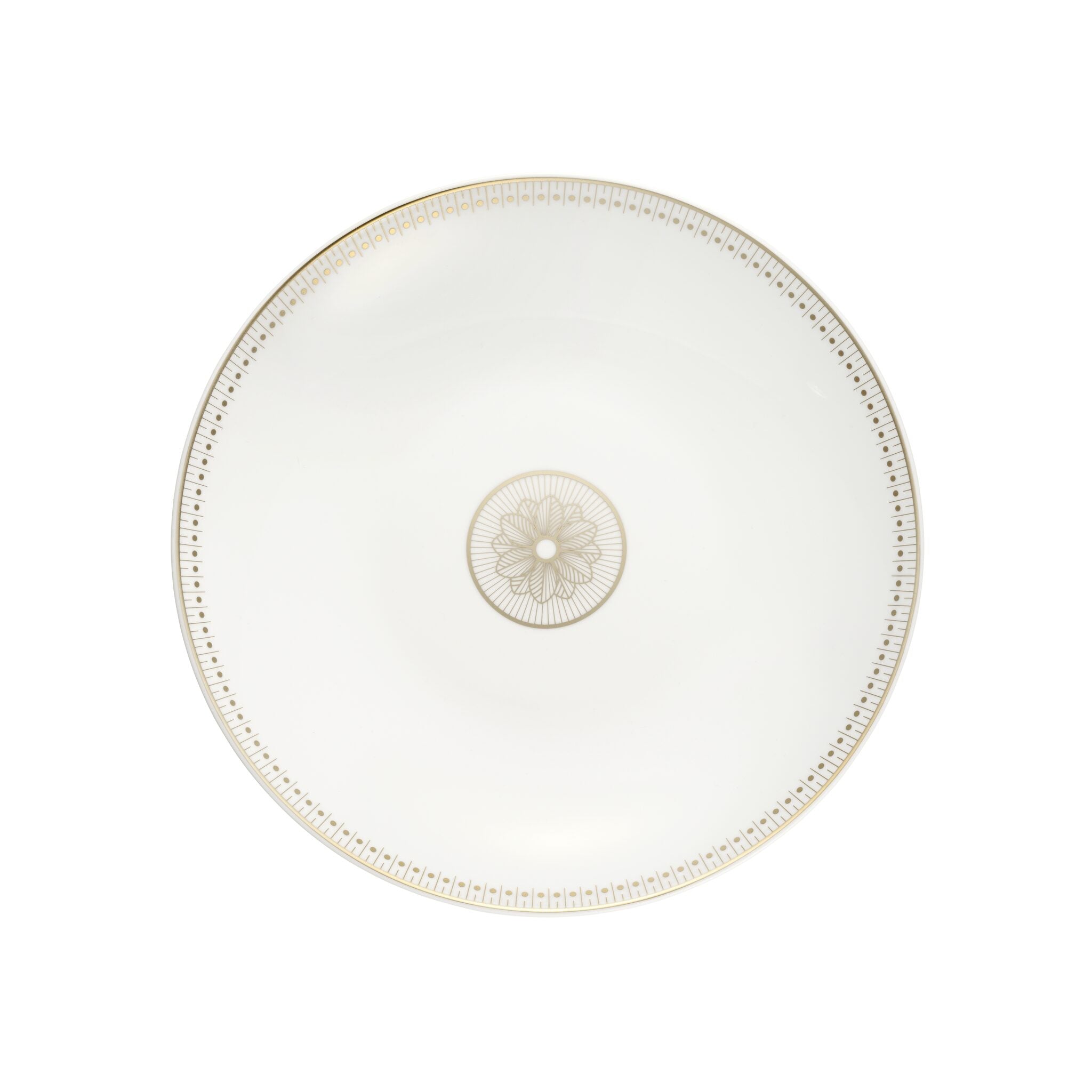 Christofle Malmaison Porcelain Open Vegetable Dish Gold Finish — additional view