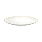 Christofle Malmaison Outer Gold Finish Porcelain Oval Platter - 11 in in porcelain on a white background