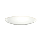 Christofle Malmaison Outer Gold Finish Porcelain Oval Platter - 15 in in porcelain on a white background