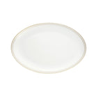 Christofle Malmaison Outer Gold Finish Porcelain Oval Platter - 15 in — additional view