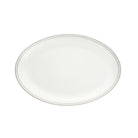 Christofle Malmaison Platinum Finish Oval Porcelain Platter - 15 in — additional view