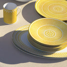 Christofle Malmaison Porcelain Oval Platter in silver-plate on a white background