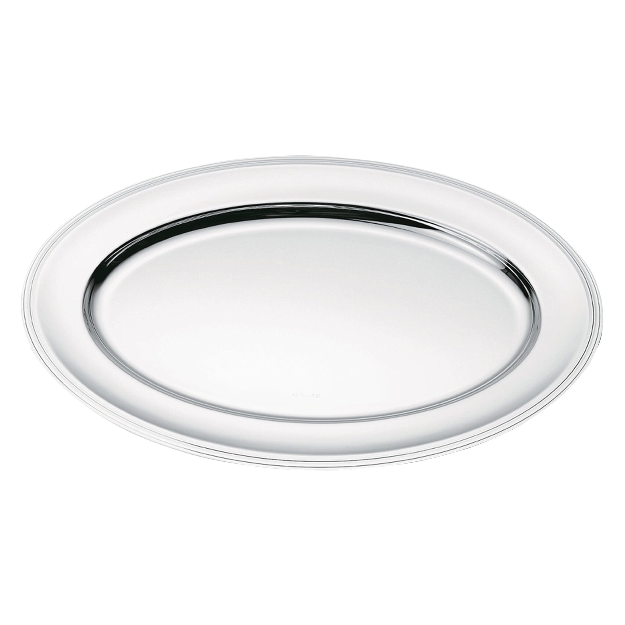Christofle Albi Silver-Plated Oval Entrée Platter - 18 in in silver-plate on a white background