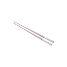 Christofle Silver-Plated Pink Japanese Chopsticks in silver-plate on a white background