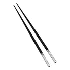 Christofle Jardin d'Eden Silver-Plated Black Japanese Chopsticks with Case — additional view