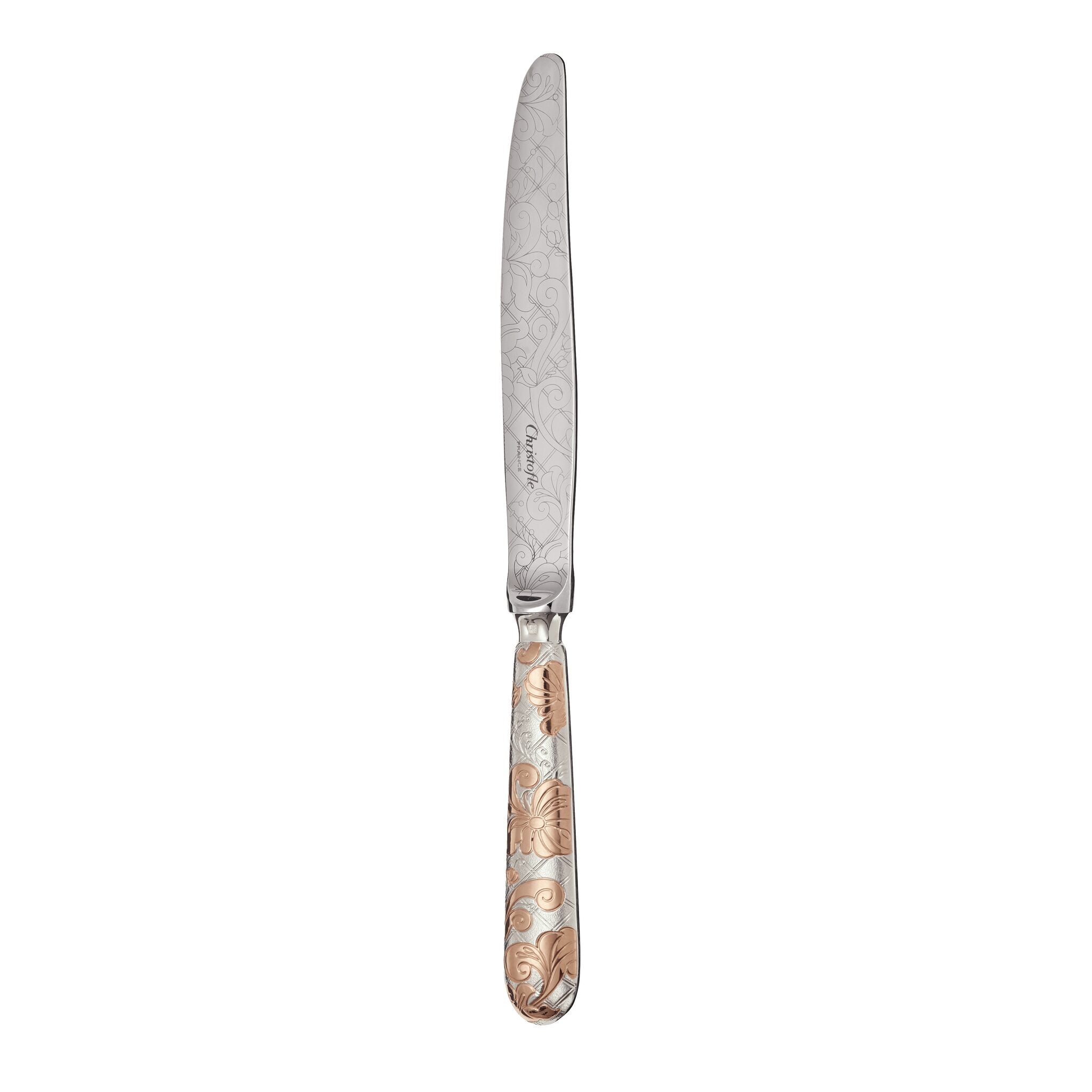Christofle Jardin d'Eden Partially Gilded Rose Gold Dinner Knife — additional view