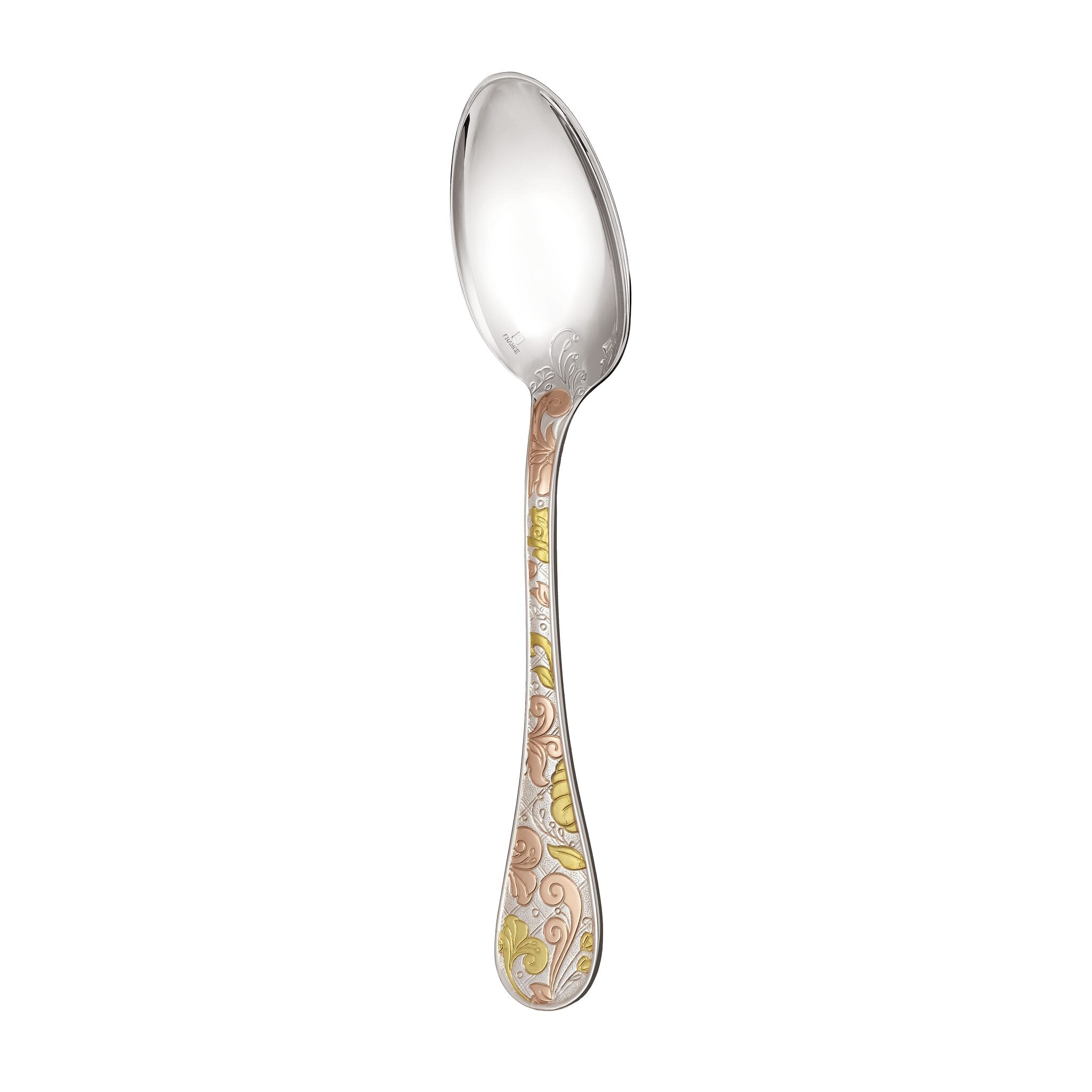 Christofle Jardin d'Eden Partially Gilded Rose & Yellow Gold Table Spoon — additional view