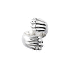 Christofle Patte de Lion Rhodium-Plated Sterling Silver Cross Ring, view 2