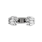 Christofle Patte de Lion Rhodium-Plated Sterling Silver Cuff Bracelet, view 3