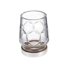 Christofle Madison 6 Wood and Silver-Plated Hurricane - Small Size in silver-plate on a white background