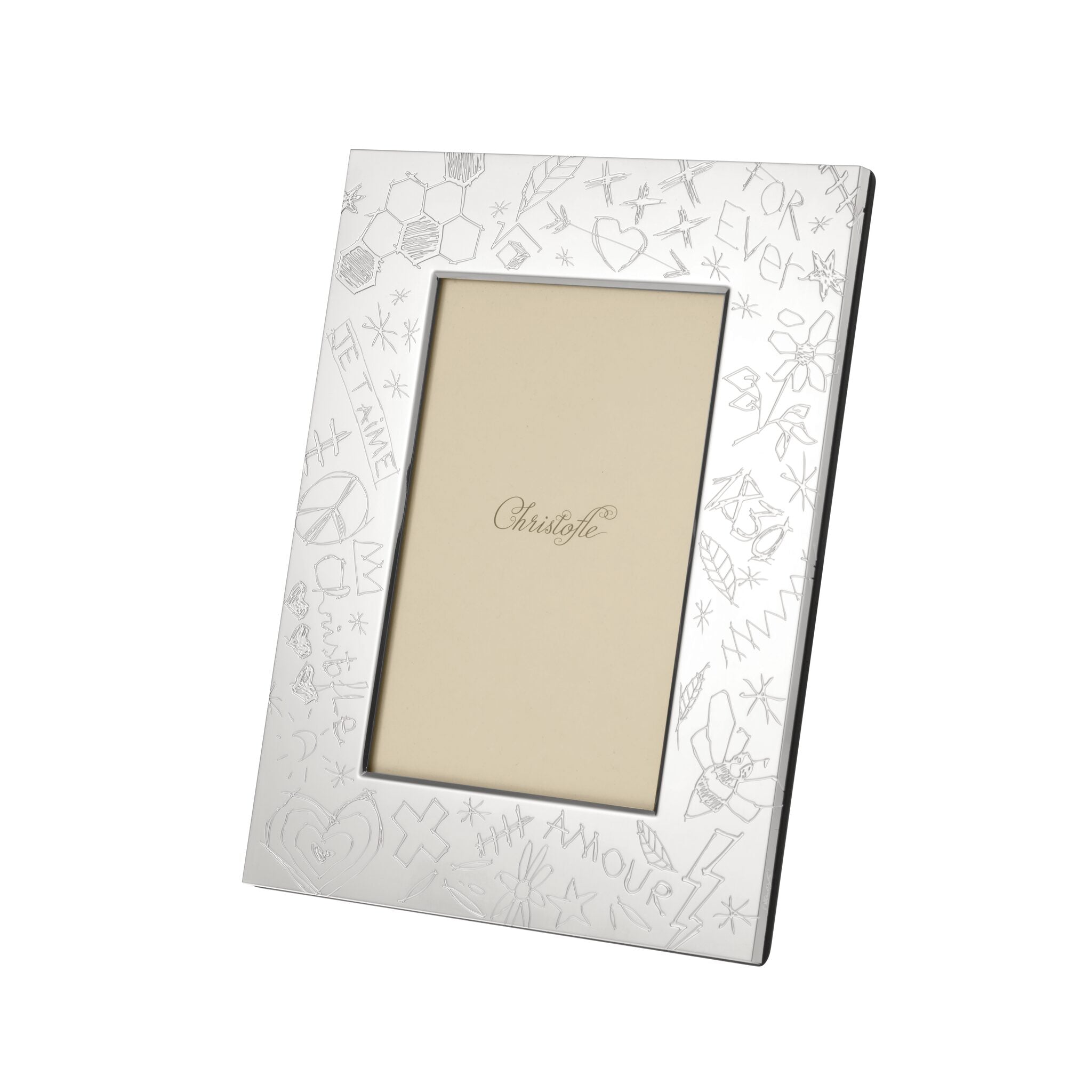 Christofle Graffiti Silver-Plated Picture Frame - 4 X 6 in — additional view