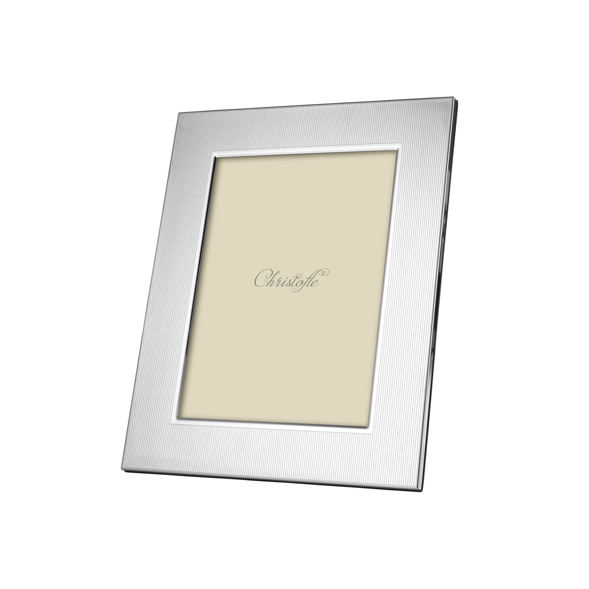 Christofle America Stainless Steel Picture Frame - 5 x 7 in on a white background
