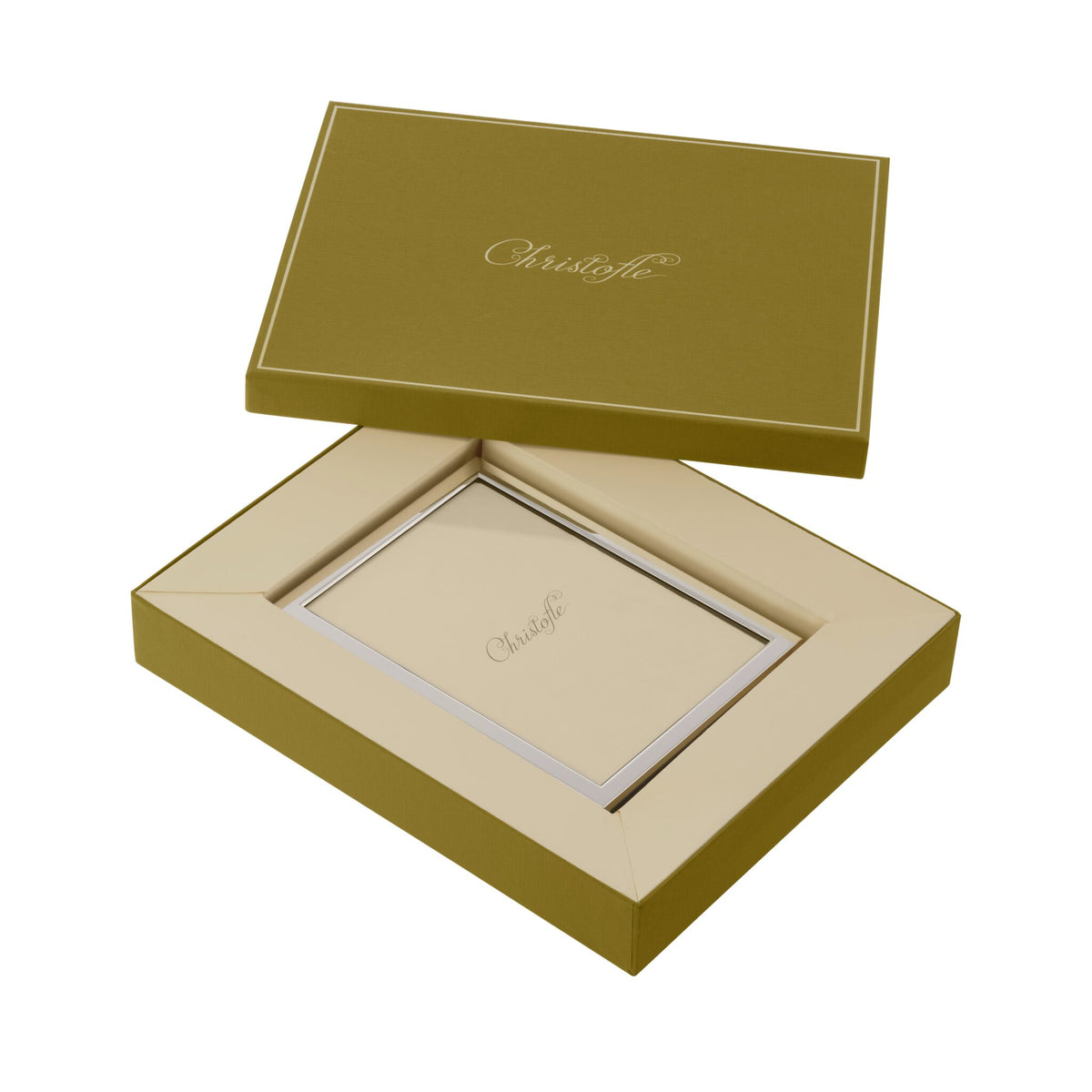 Christofle Uni Silver-Plated Picture Frame - 5 x 7 in, view 2
