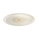 Christofle Malmaison Porcelain Pie Dish Gold Finish in porcelain on a white background