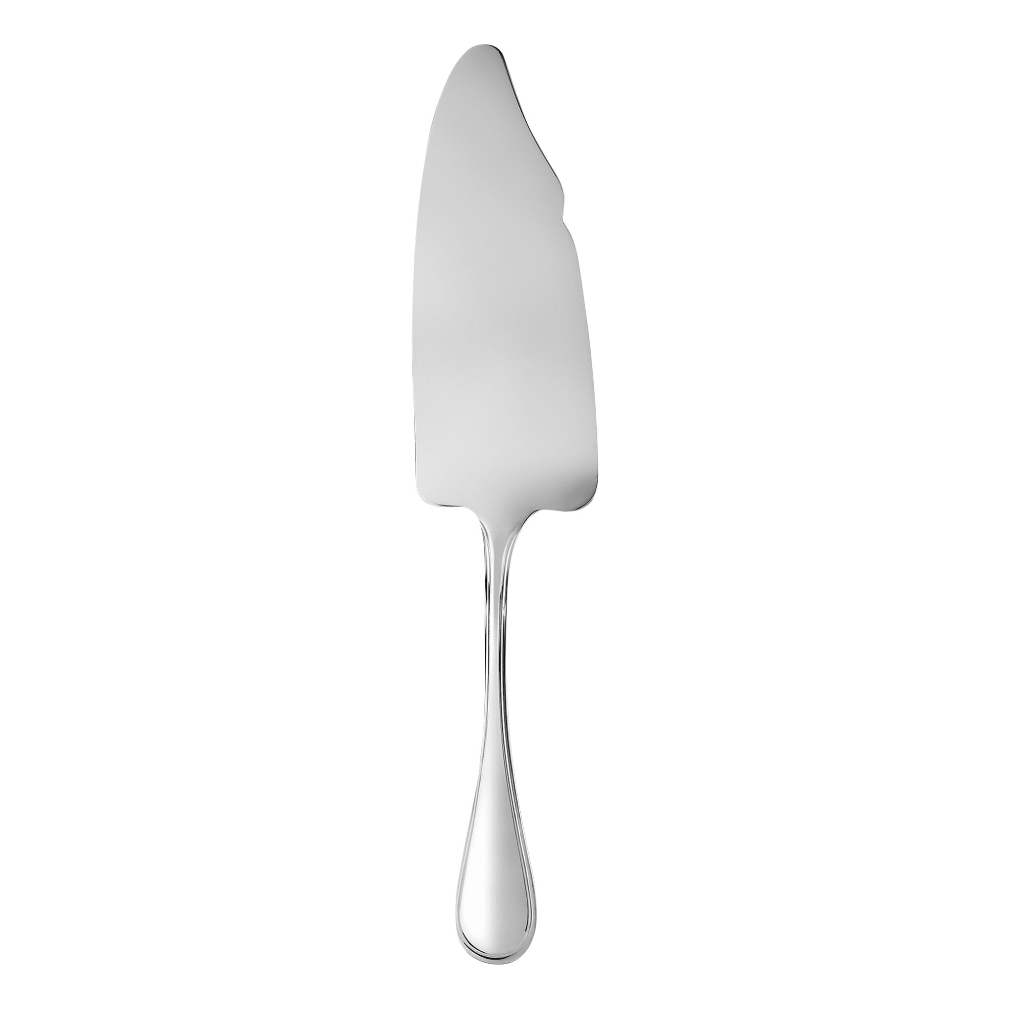 Christofle Albi Stainless Steel Cake Server in stainless steel on a white background