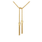 Christofle Pompon 18K Gilded Sterling Silver Long Tie Necklace - Belt, view 2