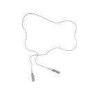 Christofle Pompon Sterling Silver Long Tie Necklace - Belt on a white background