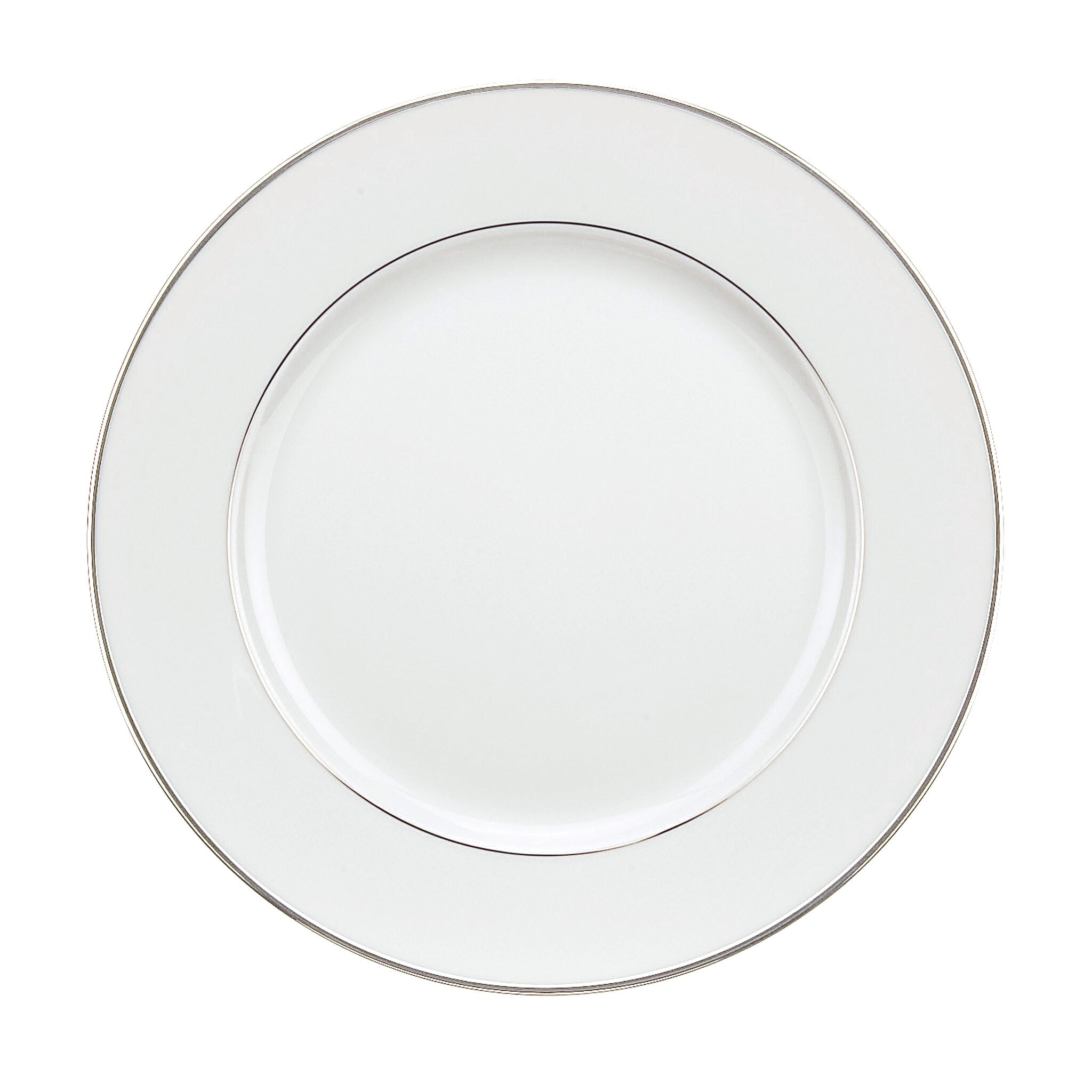 Christofle Albi Porcelain Dessert Plate with Leafing in porcelain on a white background