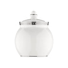 Christofle Porcelain Sugar Pot in porcelain on a white background