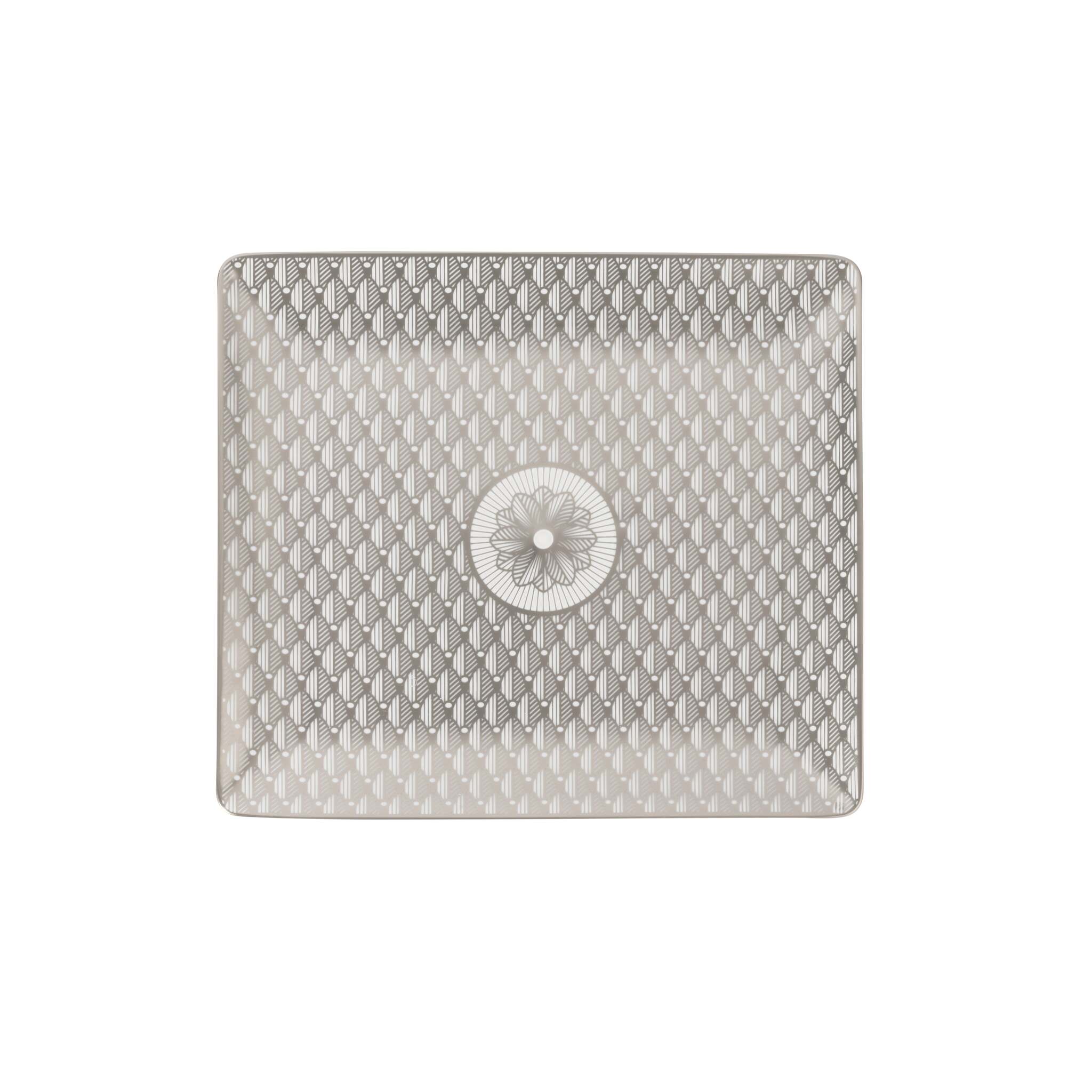 Christofle Platinum Finish Rectangular Porcelain Tray - 6.7 X 6 in — additional view