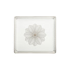 Christofle Malmaison Platinum Finish Rectangular Porcelain Tray - 8.7 X 8 in — additional view