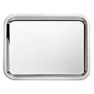 Christofle Silver-Plated Rectangular Tray 14 X 11 in in silver-plate on a white background