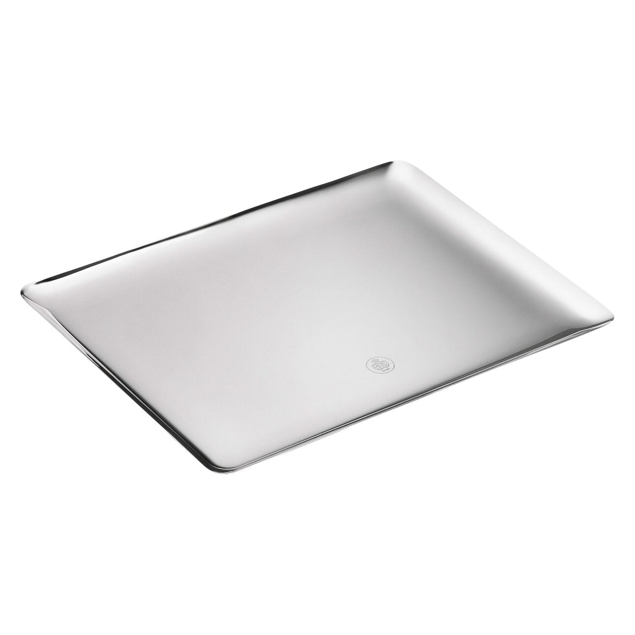 Christofle Silver Time Large Silver-Plated Platter - 17 X 13 in in silver-plate on a white background