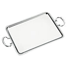 Christofle Silver-Plated Rectangular Serving Tray - 21 in X 16.5 in in silver-plate on a white background