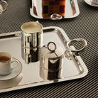 Christofle Vertigo Large Silver-Plated Tray - 21 X 16.5 in in silver-plate on a white background