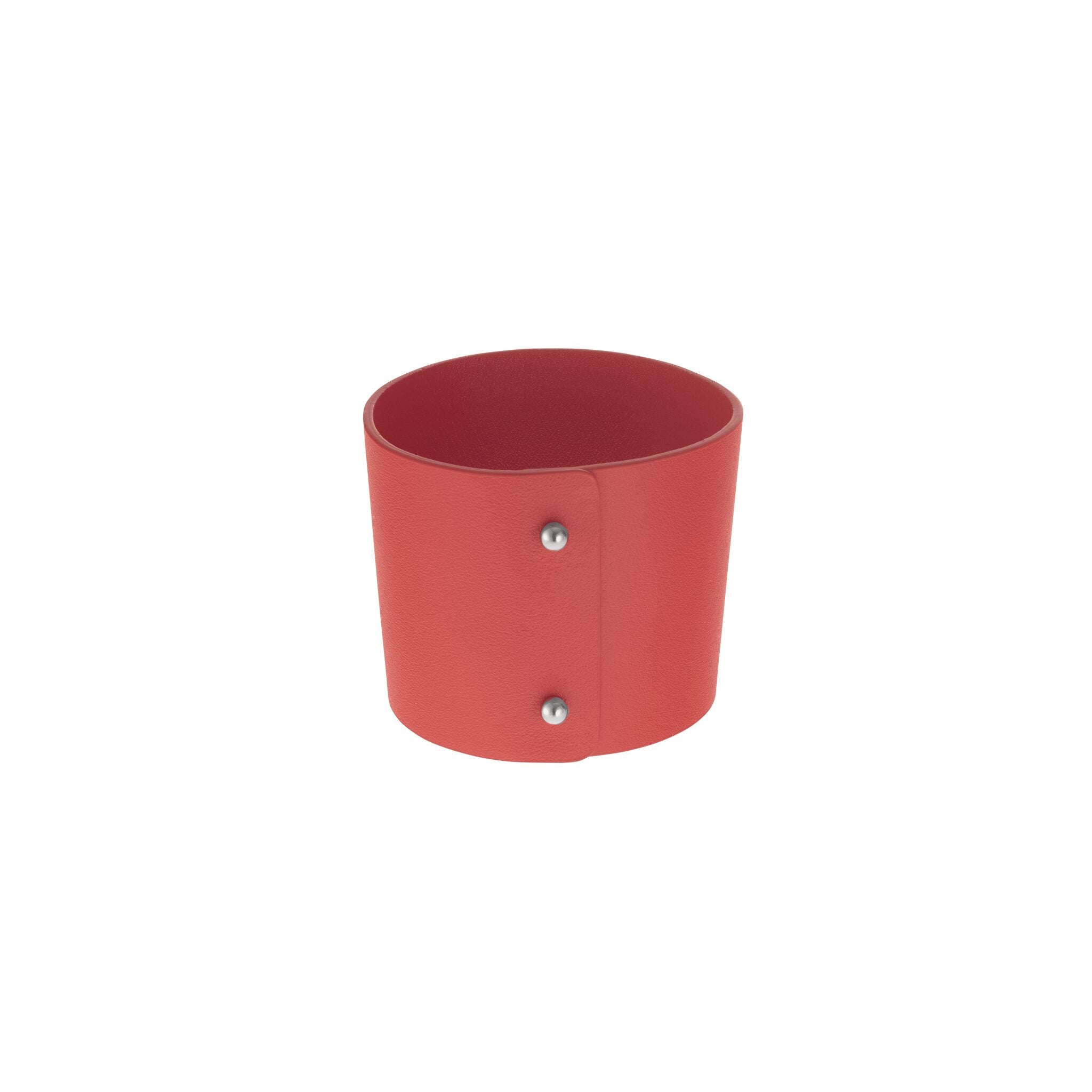 Christofle Red Leather Cuff for Stainless Steel Coffee Cup — additional view