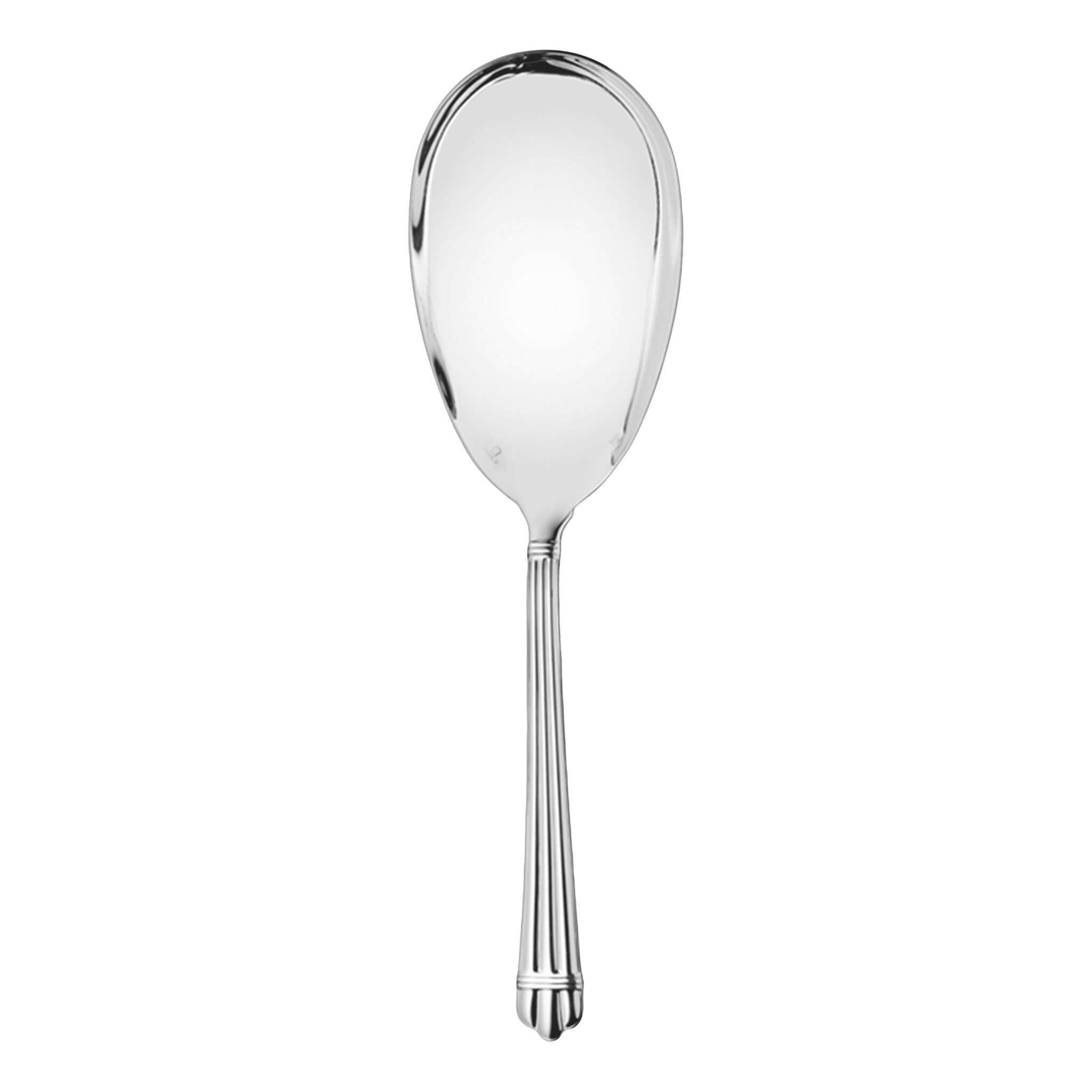 Christofle Aria Silver-Plated Rice & Potatoe Serving Ladle in silver-plate on a white background