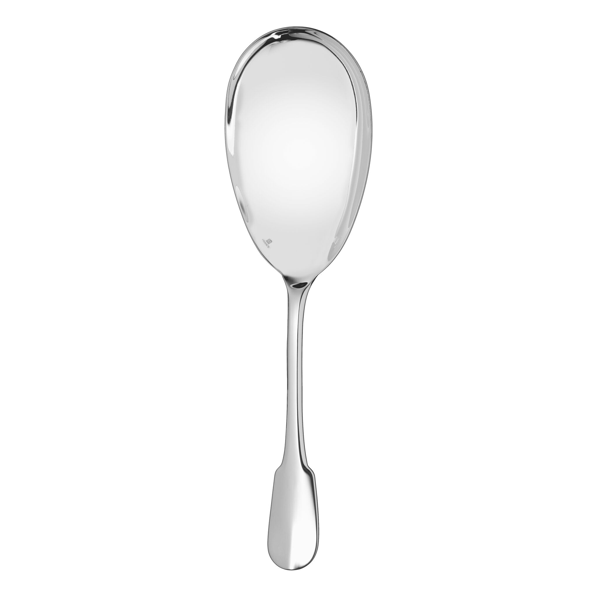 Christofle Cluny Silver-Plated Serving Ladle in silver-plate on a white background