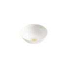 Christofle Porcelain Chinese Rice Bowl Gold Finish in porcelain on a white background