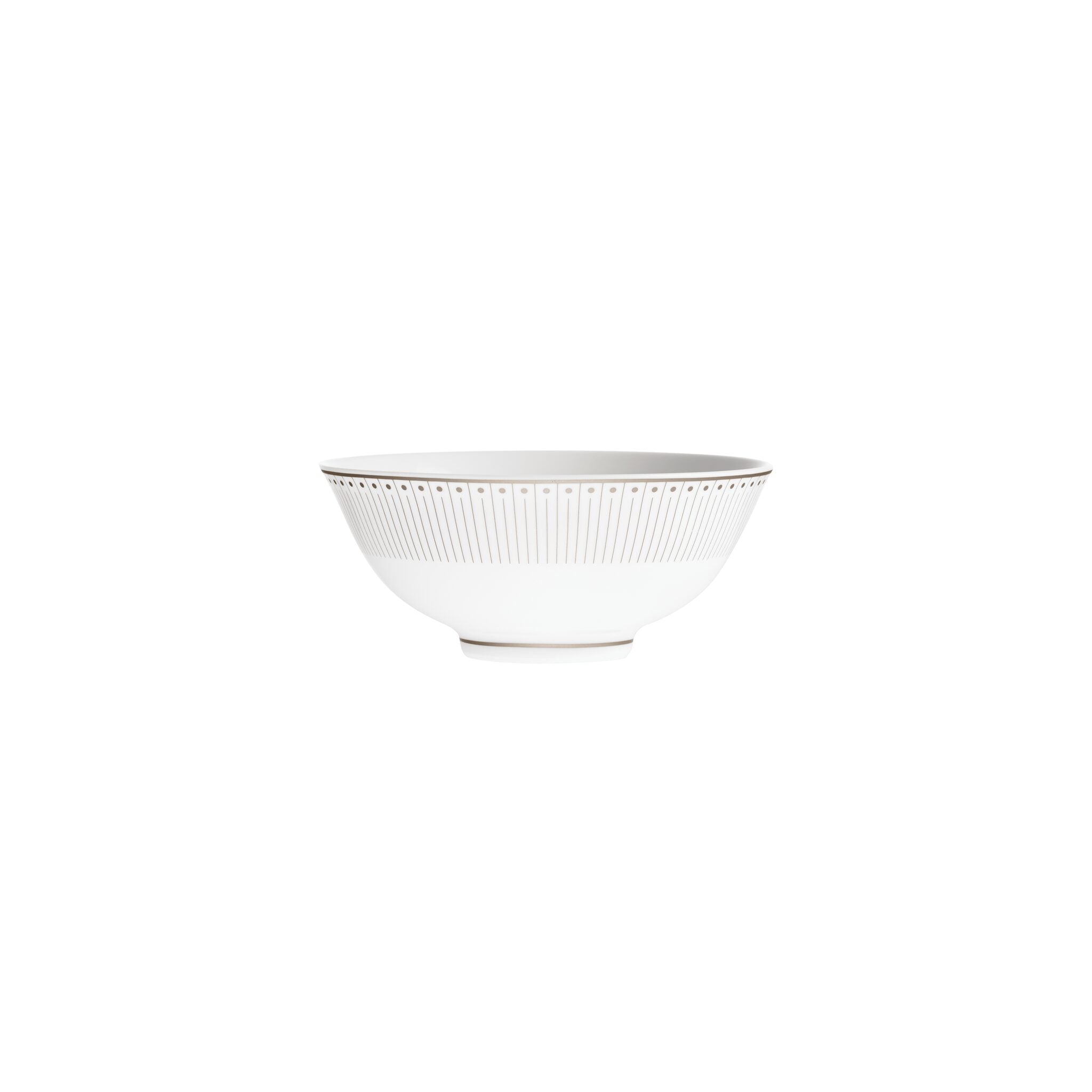 Christofle Porcelain Chinese Rice Bowl Platinum Finish — additional view