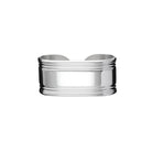 Christofle Rosine Silver-Plated Open Napkin Ring on a white background