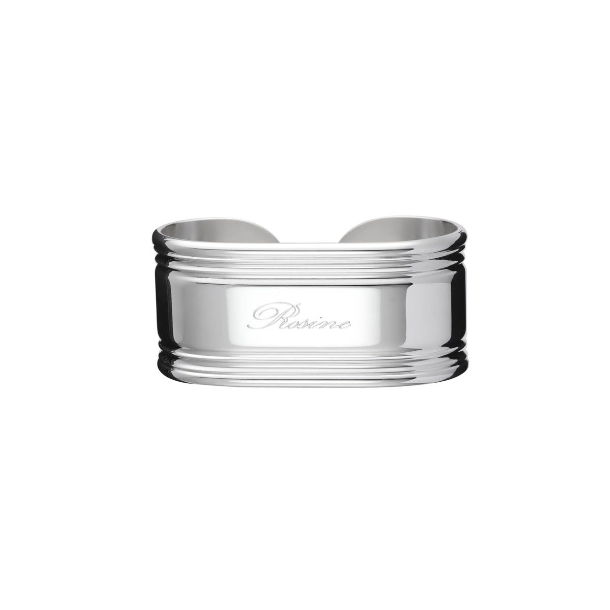Christofle Rosine Silver-Plated Open Napkin Ring, view 4