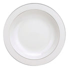 Christofle Albi Round Porcelain Vegetable Platter in porcelain on a white background