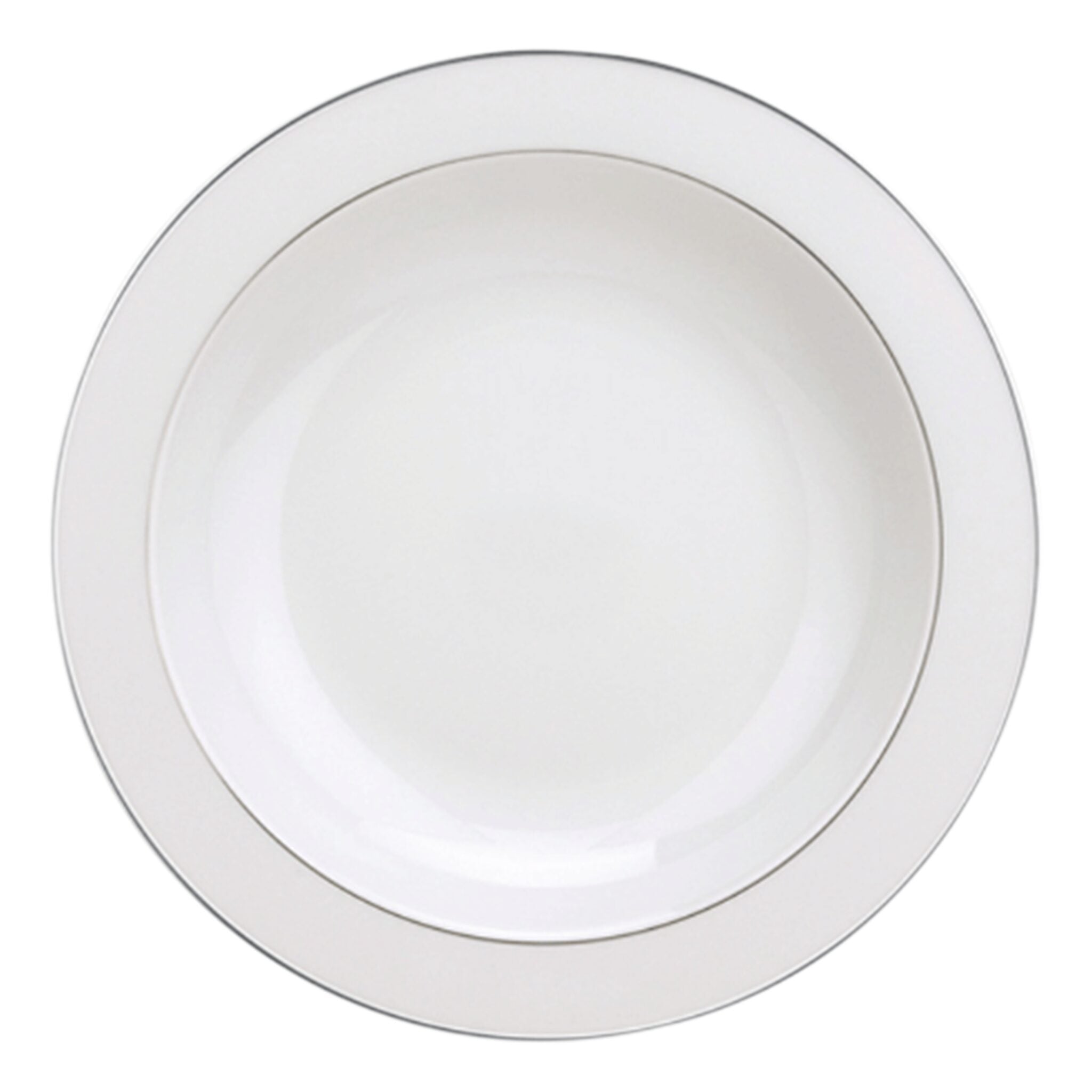 Christofle Albi Round Porcelain Vegetable Platter in porcelain on a white background
